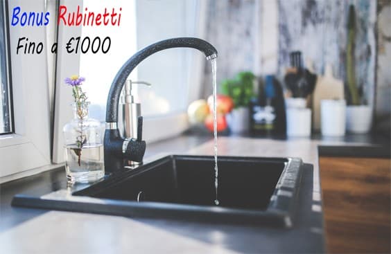 Bonus rubinetti 2021